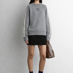 OAK+FORT EMBROIDERED OAK SPORT SWEATER NWT XS